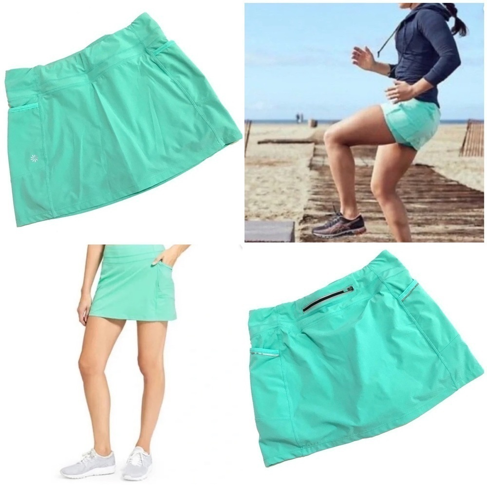 Athleta Dobby Be Free Skort Tropical Plunge Neon Size Small